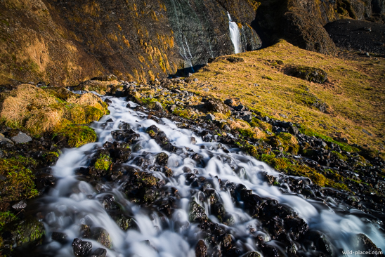 Waterfall near Seljalandsfoss